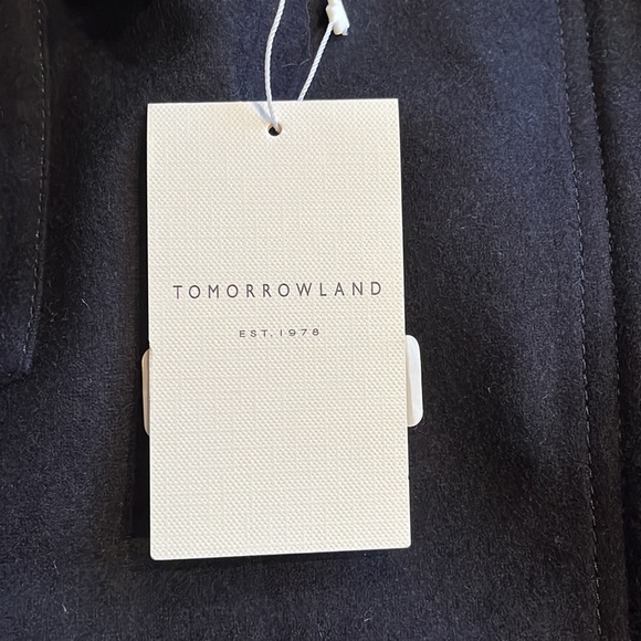 NWT - *RARE - Sample* Women's Tomorrowland Wrap Wool Skirt / Navy / Size 38 - Picture 12 of 16